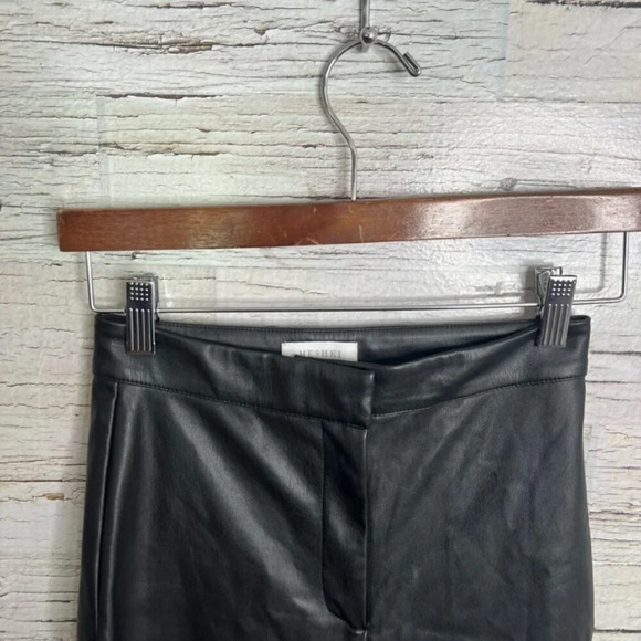Meshki black side cut out faux leather pants size xs - Picture 4 of 9